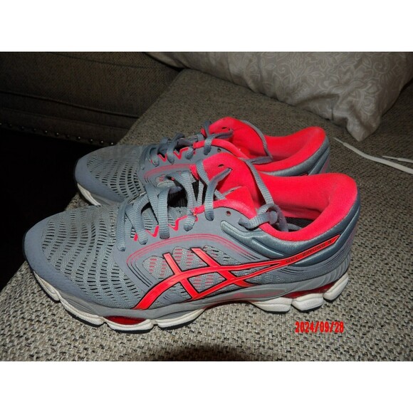 ASICS Women's GEL-CONTEND 7 Running Shoes Size 7‎  Gray Pink Athletic USED - Picture 5 of 7